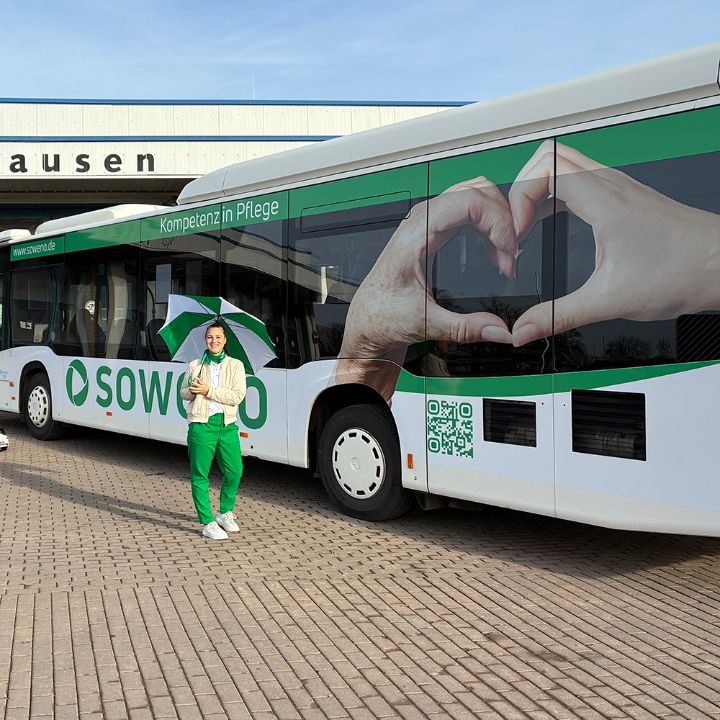 Fahrzeugbeschriftung von Landsiedel Mueller Flagmeyer Nordhausen